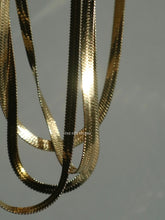 Load image into Gallery viewer, 4mm Adjustable Herringbone Necklace