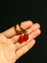 Load image into Gallery viewer, RED Pearl Drop Earrings - Waterproof