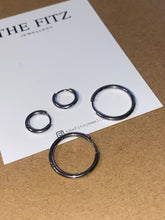 Load image into Gallery viewer, Basic Slim Silver Earrings (5 sizes)