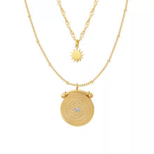 Load image into Gallery viewer, Comma Compass Necklace - Waterproof
