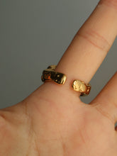 Load image into Gallery viewer, Gold Crumpled Cuff Ring