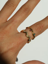 Load image into Gallery viewer, (T&C) White CZ Wave Ring
