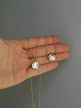 Load image into Gallery viewer, Oval Milk Shell Necklace - Waterproof