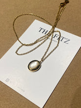 Load image into Gallery viewer, Oval Milk Shell Necklace - Waterproof