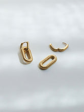 Load image into Gallery viewer, Rectangle Link Earrings - Waterproof