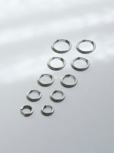 Load image into Gallery viewer, Basic Slim Silver Earrings (5 sizes)