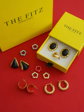 Load image into Gallery viewer, Night Triangle Earrings - Waterproof
