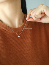 Load image into Gallery viewer, Plain CZ Silver Necklace- Waterproof
