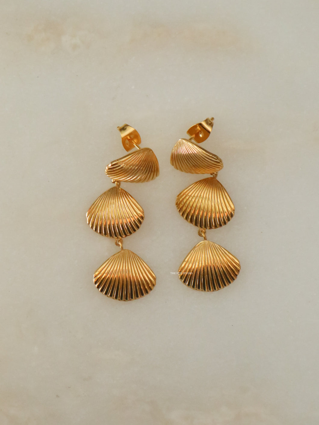 Woodi Shell Earrings - Waterproof