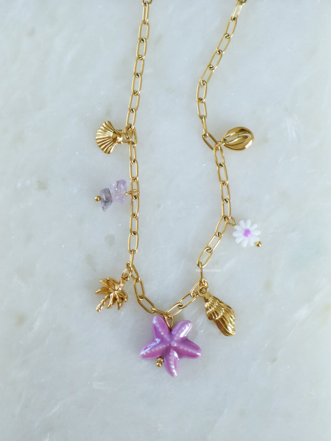 Lavender Sea Necklace - Waterproof