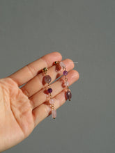 Load image into Gallery viewer, Lucid Purple Jade Drop Earrings
