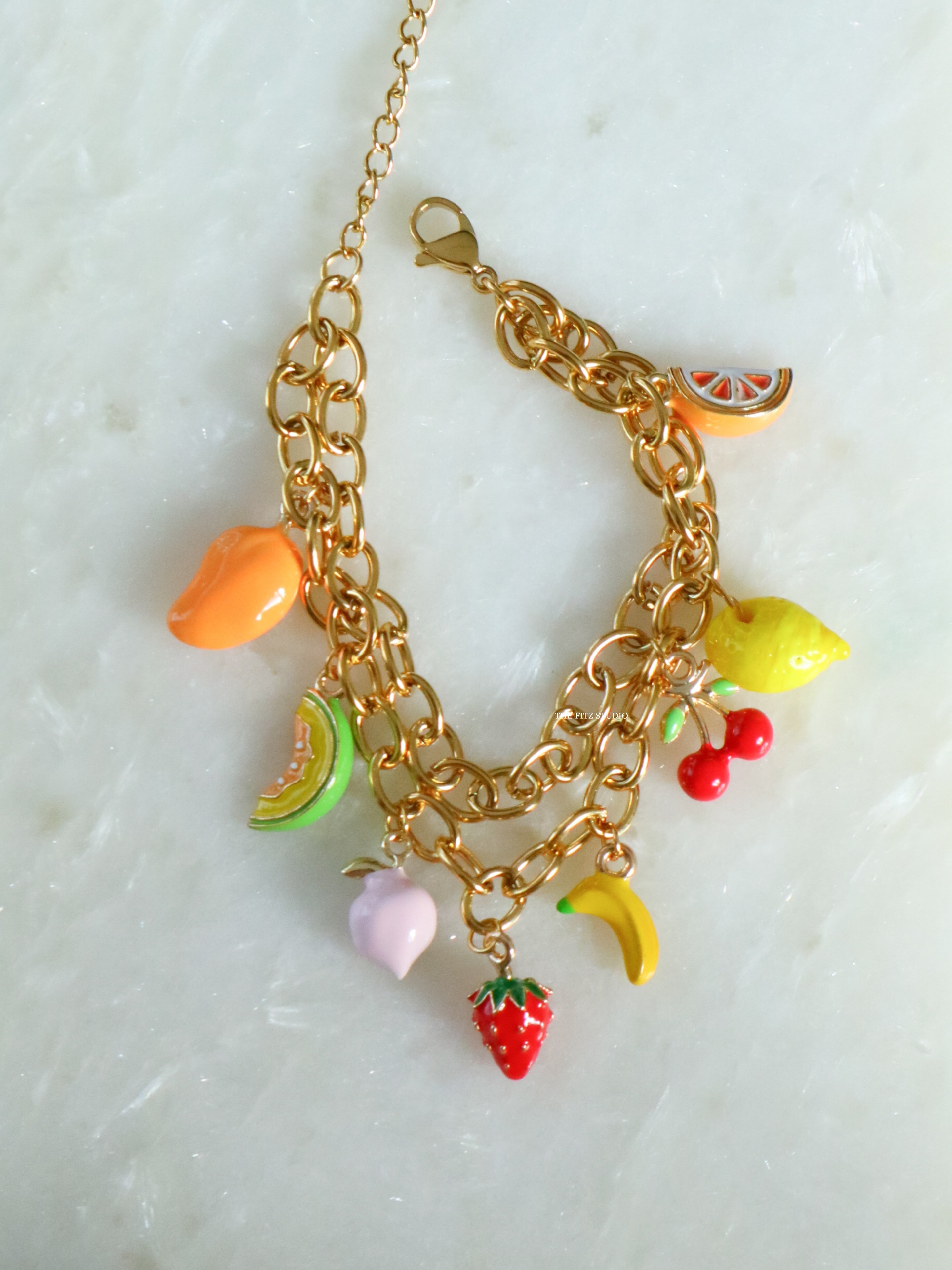 Deli Fruit Charm Bracelet - Waterproof – The Fitz Studio