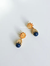 Load image into Gallery viewer, Brass Dia Gem Earrings
