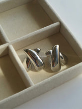 Load image into Gallery viewer, Silver Exi Earrings - Waterproof
