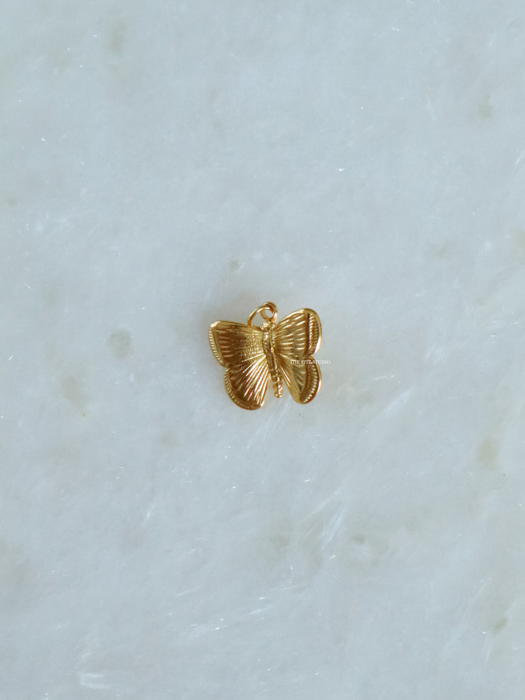 1pc Golden Butterfly Charm - Waterproof