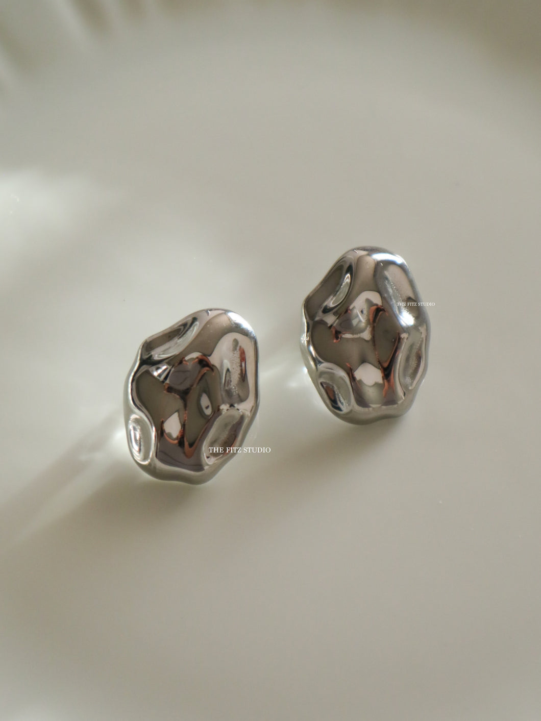 Silver Olive Bam Earrings - Waterproof