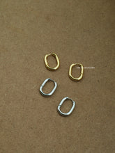 Load image into Gallery viewer, Rectangle Huggie Earrings (2 Colors)
