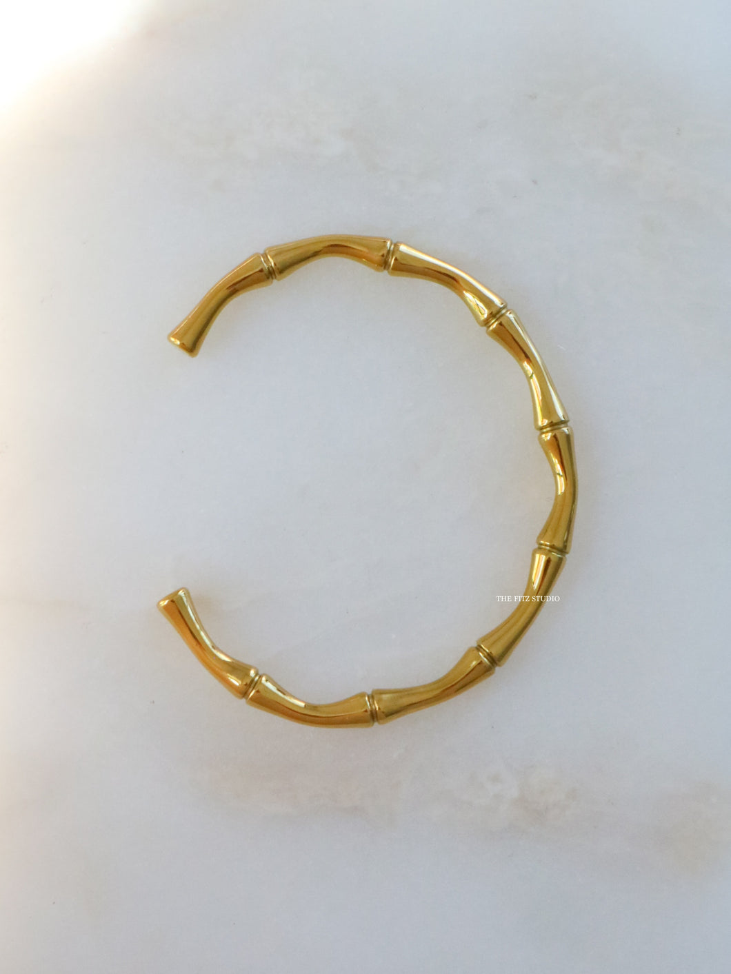 Terra Bamboo Cuff Bangle - Waterproof