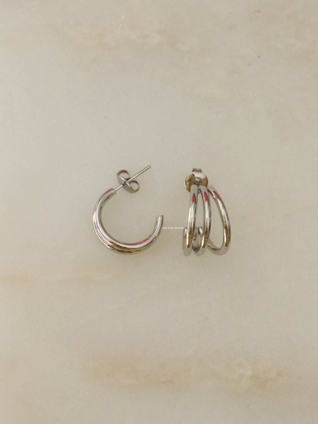 Silver Zizi Earrings - Waterproof