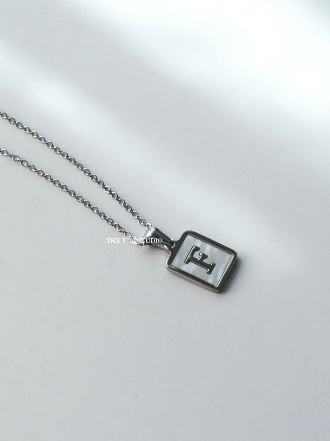 Silver Brooklyn Initial Necklace - Waterproof