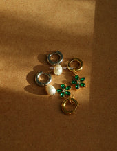 Load image into Gallery viewer, Steel Pearl Drop Earrings

