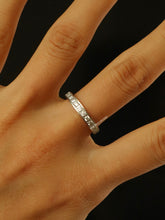 Load image into Gallery viewer, Silver Square Crystal CZ Band Ring
