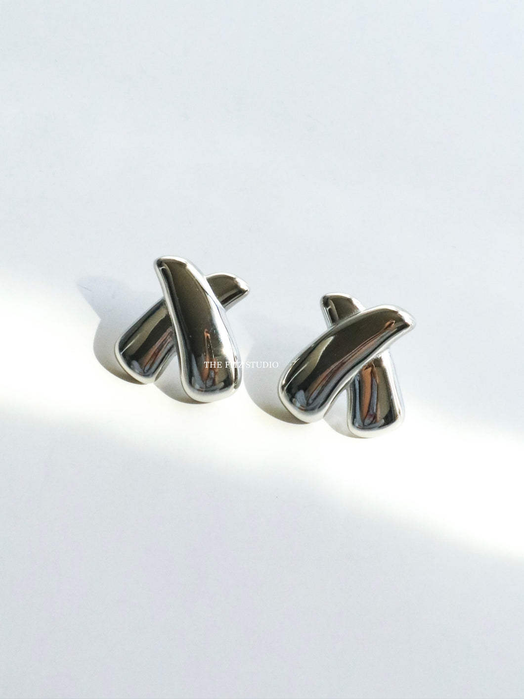 Silver Exi Earrings - Waterproof