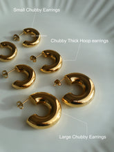 Load image into Gallery viewer, Chubby Thick Hoop Earrings (2 Colors)
