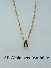 Load image into Gallery viewer, Capital Letter Initial Necklace - Waterproof
