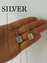 Load image into Gallery viewer, Silver Brooklyn Initial Necklace - Waterproof
