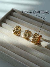 Load image into Gallery viewer, Crown Cuff Ring - Waterproof
