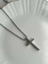 Load image into Gallery viewer, Silver Zico Cross Necklace - Waterproof
