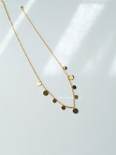 Load image into Gallery viewer, Dainty Round Charm Necklace - Waterproof
