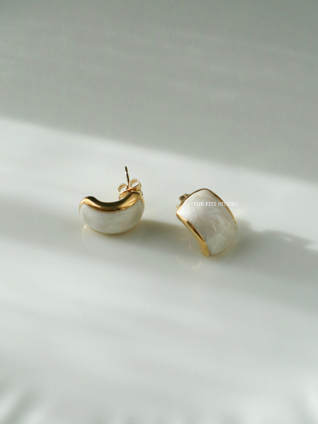 Mineral Shell Earrings