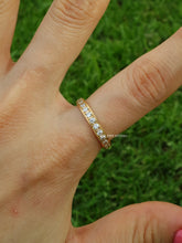 Load image into Gallery viewer, Square Crystal CZ Band Ring
