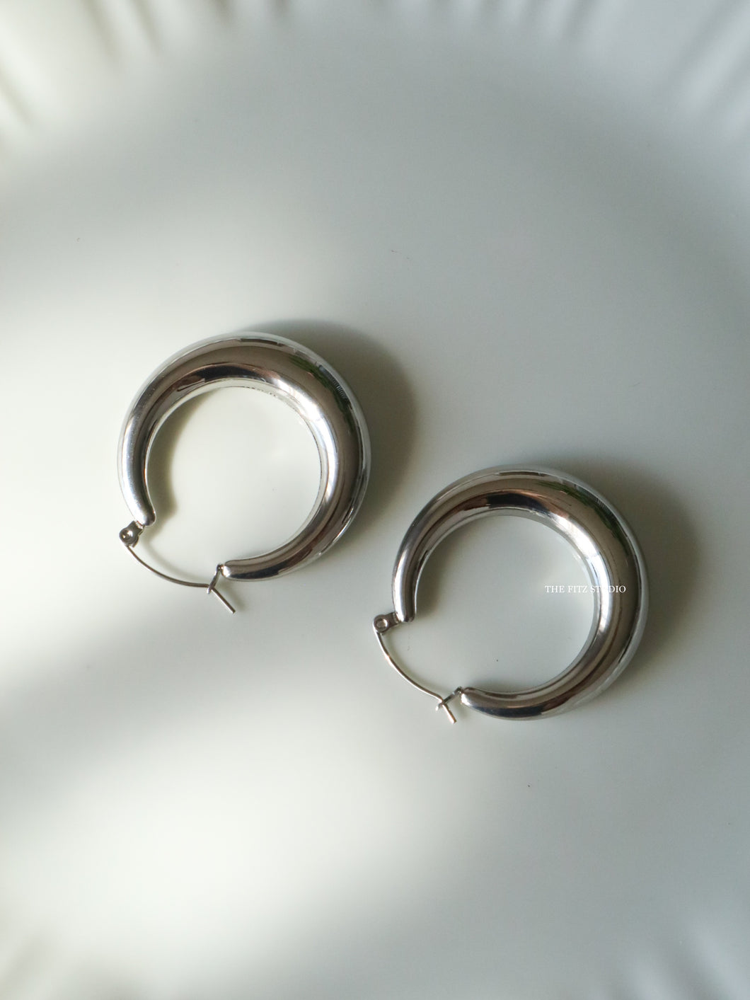 Silver Bandal Earrings - Waterproof