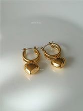 Load image into Gallery viewer, Doubi Heart Earrings - Waterproof
