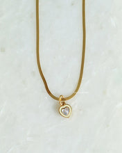 Load image into Gallery viewer, Yellow Pitt Herringbone Necklace - Waterproof
