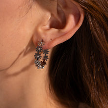 Load image into Gallery viewer, Silver Round Daisy Earrings - Waterproof
