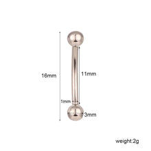 Load image into Gallery viewer, 1pc 316L Surgical Steel Rook Piercing
