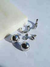 Load image into Gallery viewer, Silver Round Jane Earrings - Waterproof
