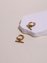 Load image into Gallery viewer, Stick Drop Hoop Earrings - Waterproof
