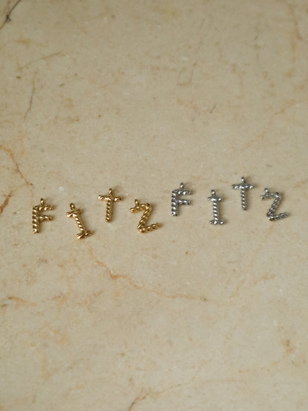 1pc Mila A-Z Initial Charm - Waterproof