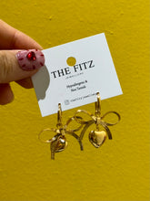 Load image into Gallery viewer, Tie Ribooni Earrings - Waterproof
