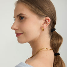 Load image into Gallery viewer, Basic Stripe Skin Hoop Earrings - Waterproof
