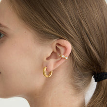 Load image into Gallery viewer, Basic Stripe Skin Hoop Earrings - Waterproof
