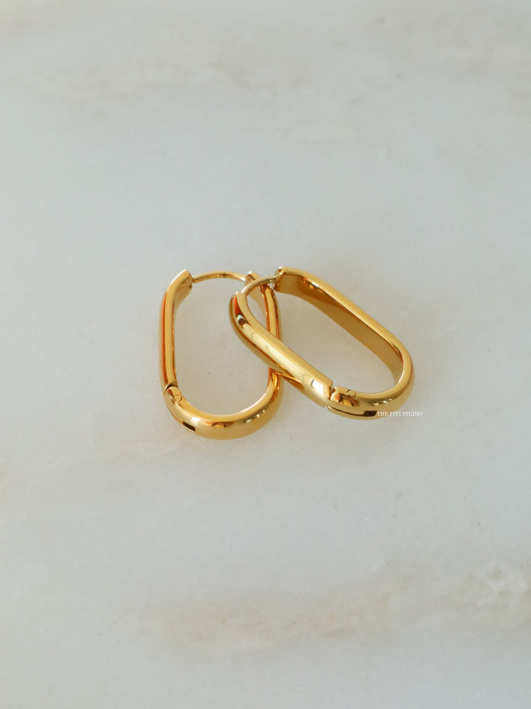 Celestra Long Hoop Earrings - Waterproof