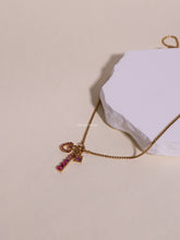 Load image into Gallery viewer, Neil Pink Charm Necklace - Waterproof
