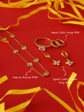 Load image into Gallery viewer, Speeli Cubic Flower Drop Earrings - Waterproof
