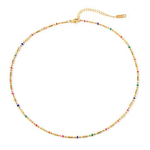 Load image into Gallery viewer, Beach Beaded Enamel Choker Necklace
